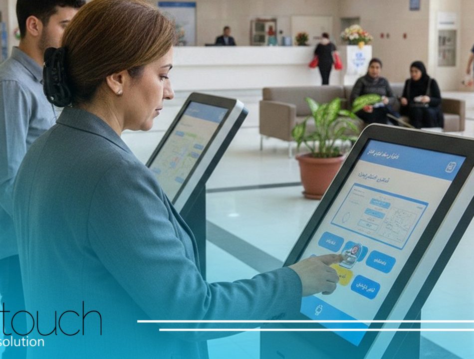 کاربردهای کیوسک لمسی در مراکز خدماتی مثل بیمارستانها، بانکها و فرودگاهها